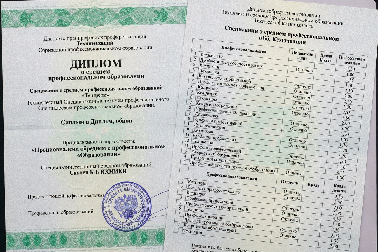 Диплом колледжа